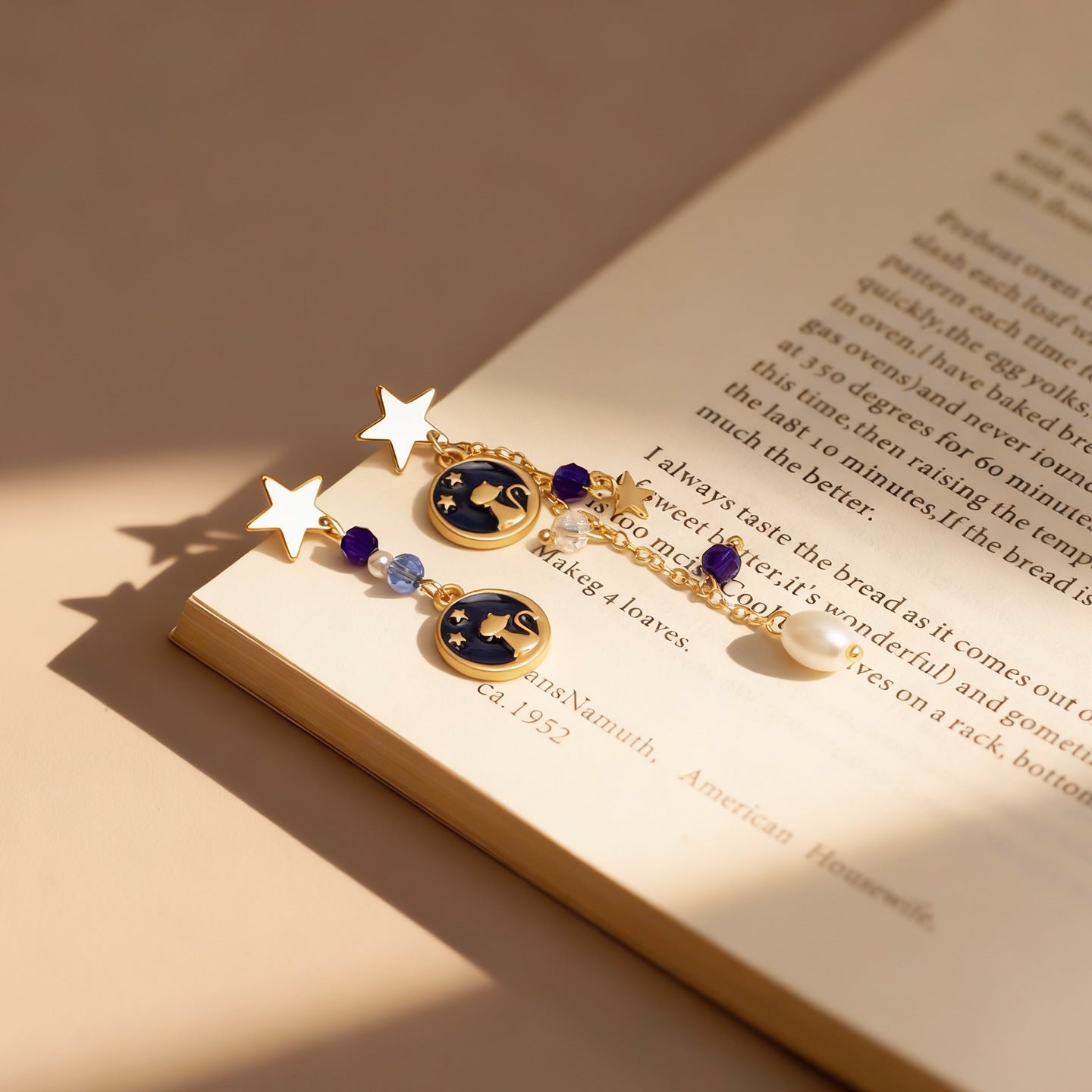 Wholesale Cat Star Tassel Clip-On Earrings Fashion Accessory Boutique Resale