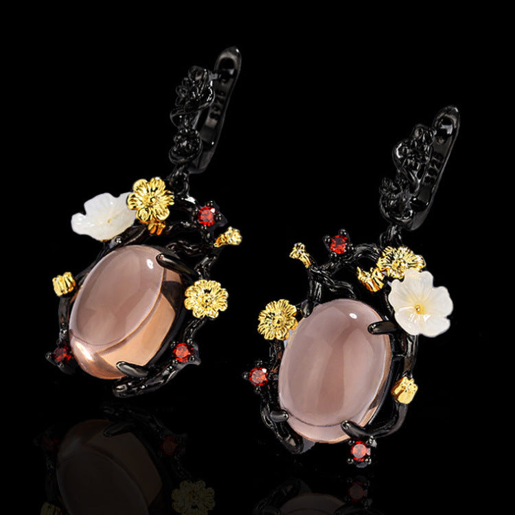 Wholesale  goose egg zircon ring necklace earrings  jewelry