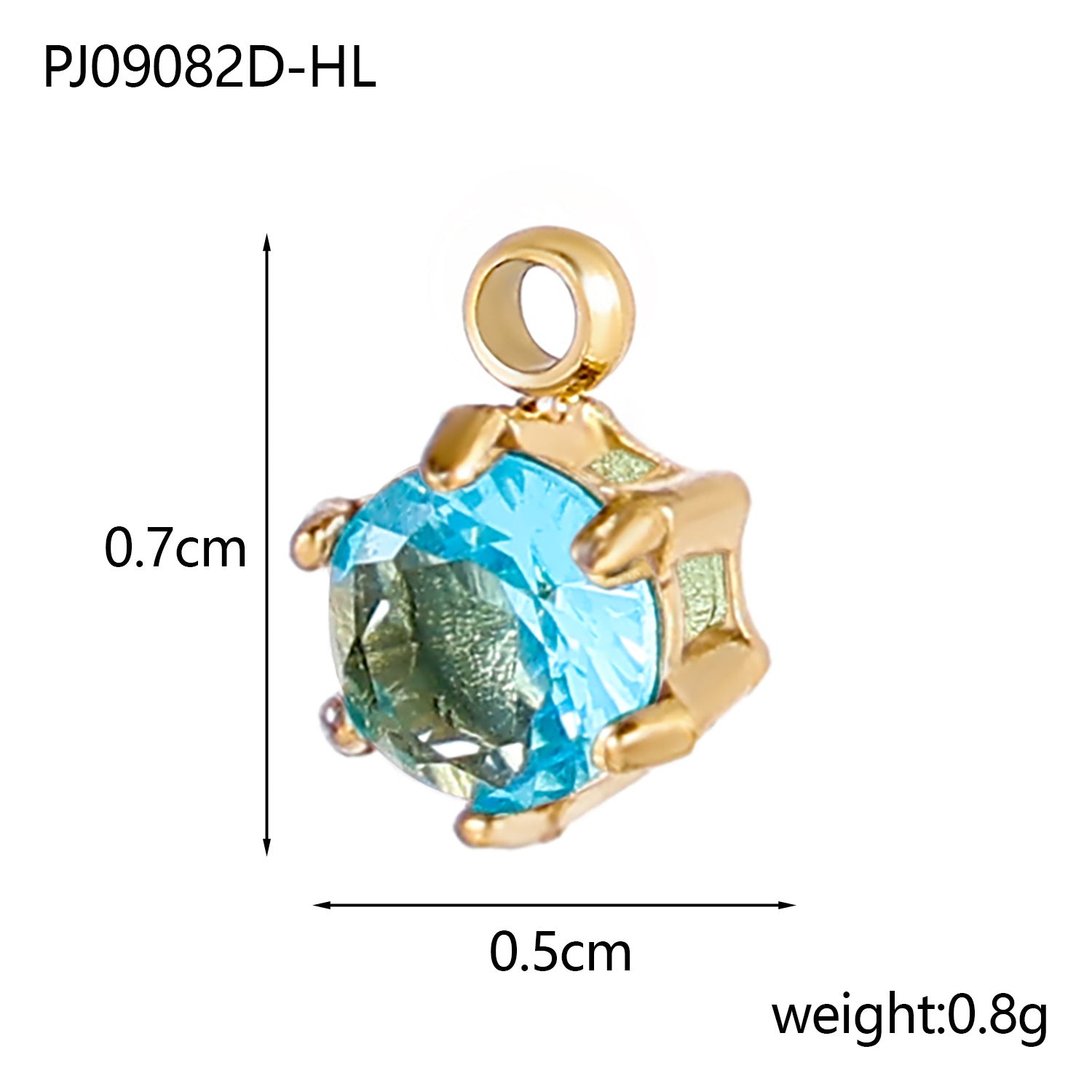 Wholesale stainless steel zircon small pendant