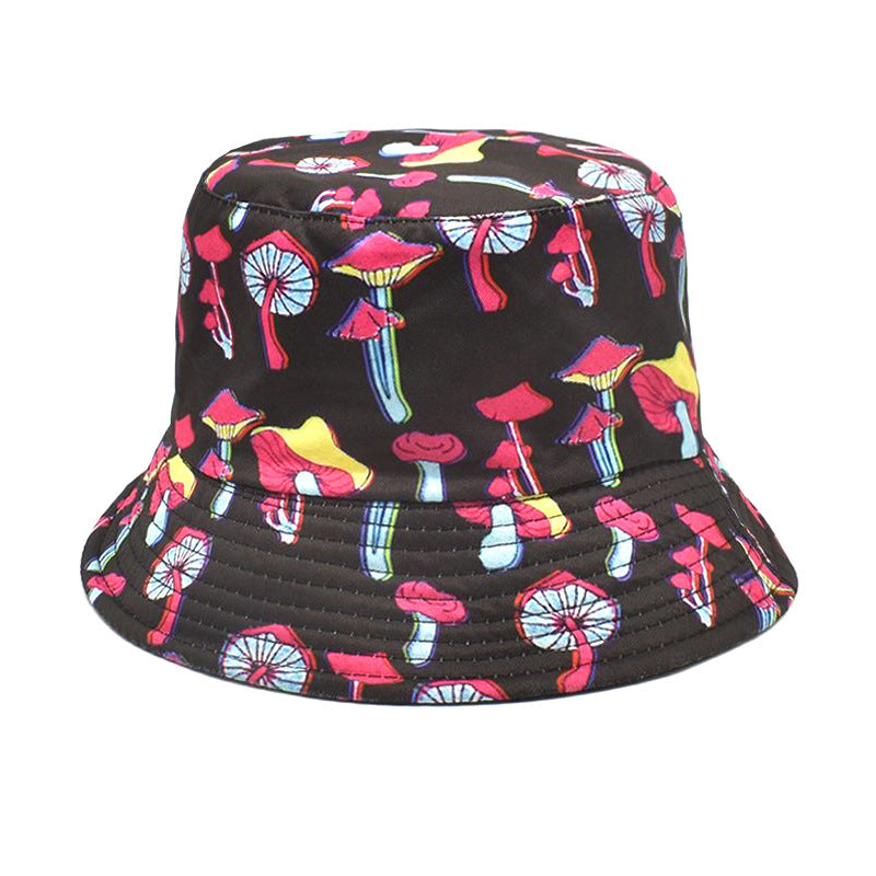 Wholesale Colorful Mushroom Pattern Bucket Hat ACC-HT-ShunMa003