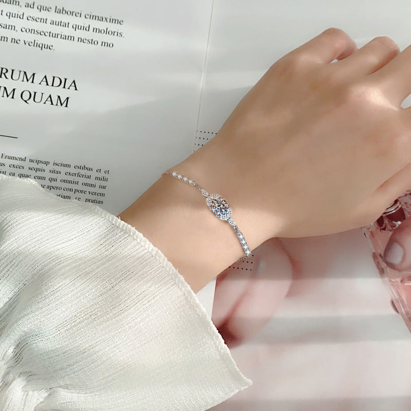 Wholesale Moissanite  925 sterling silver  bracelet