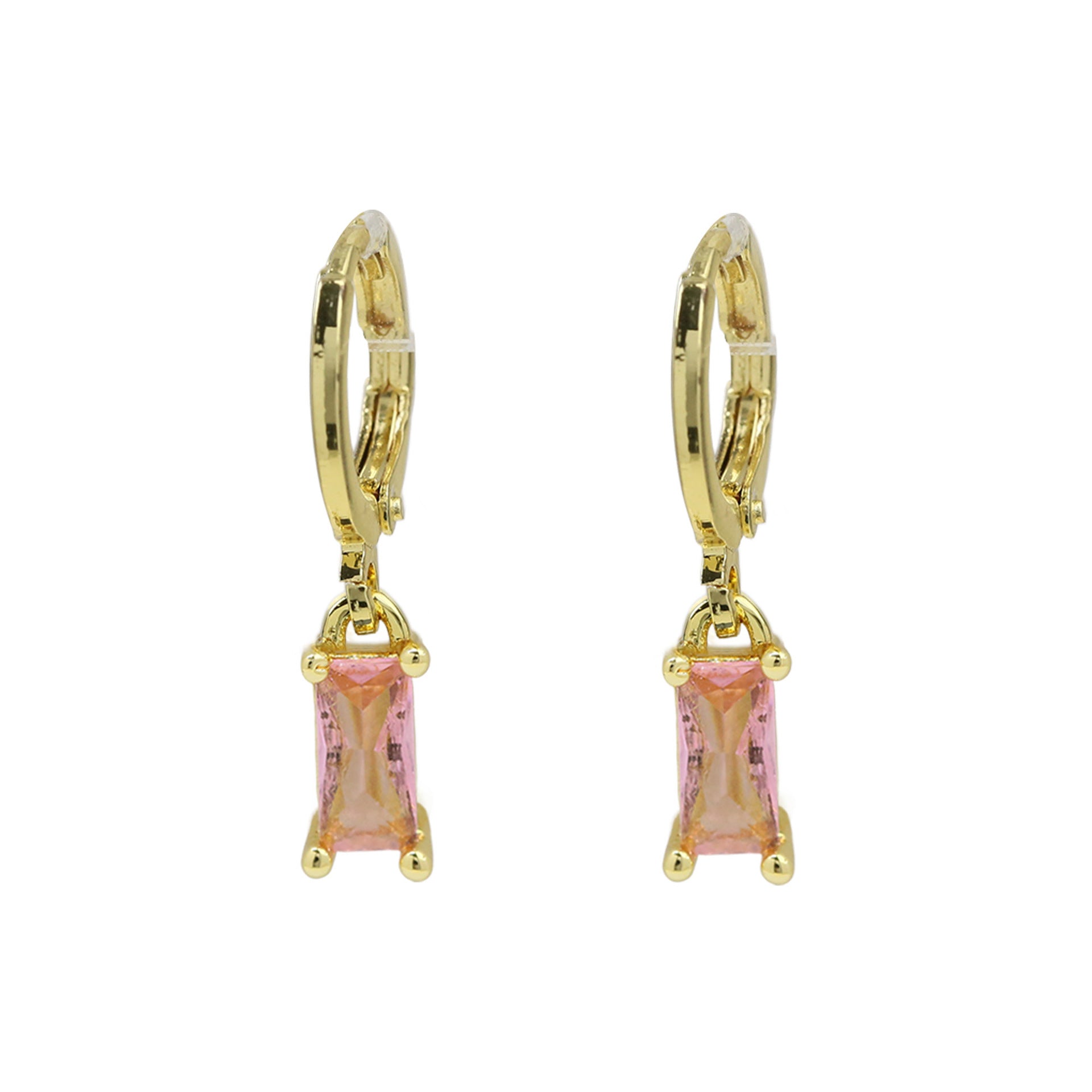 Wholesale  Ladder Square Rectangular December Birthstone Birthstone Earrings