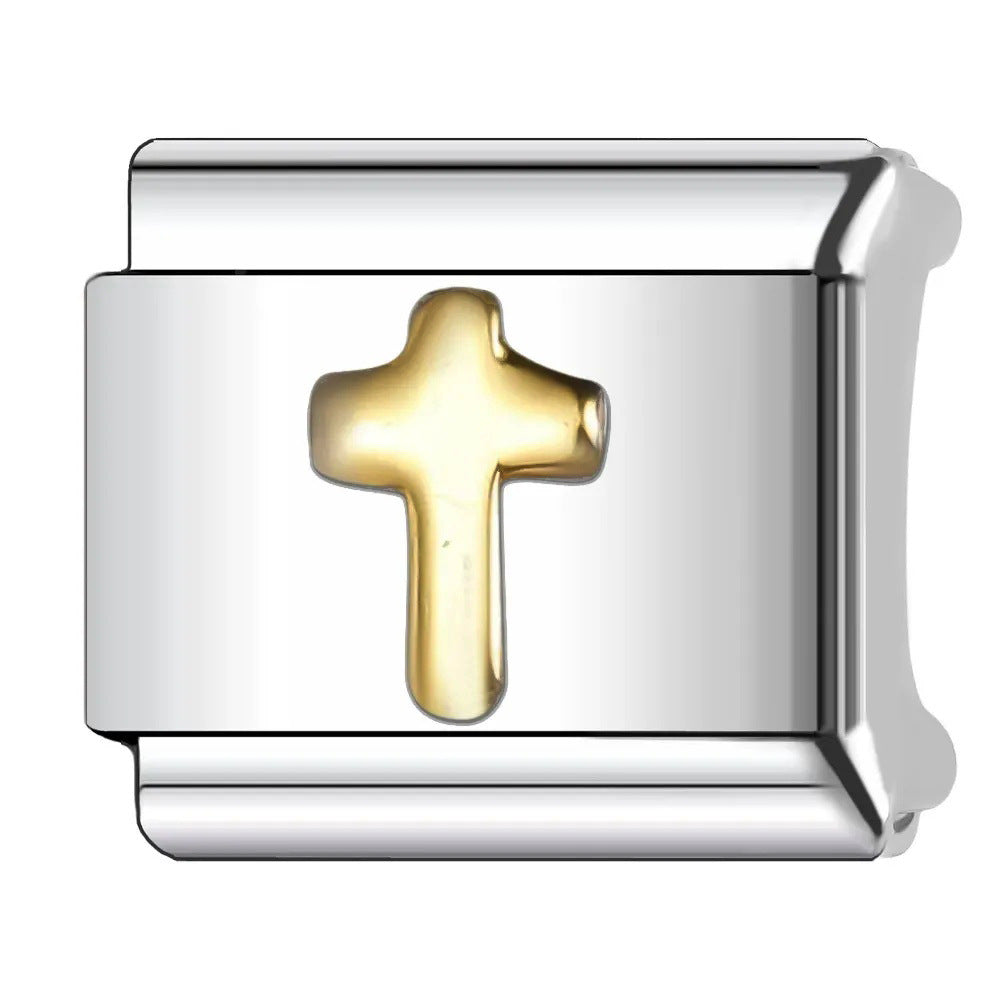 Wholesale  Italian Charm Bracelet 9mm DIY  five-pointed star   Creative Stainless Steel Composable Bracelet