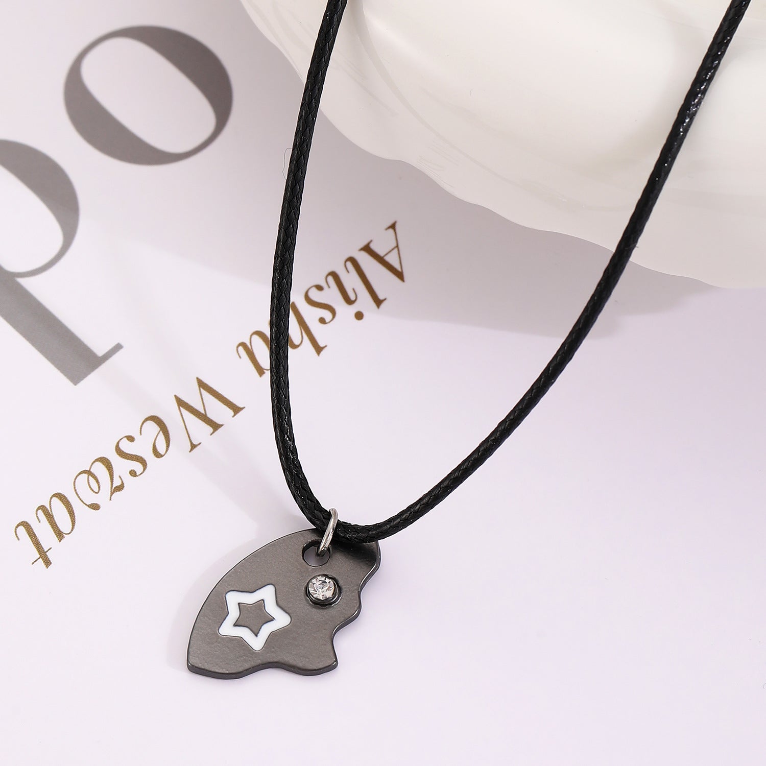 Wholesale Alloy star moon  and sun interlocking best friend necklaces