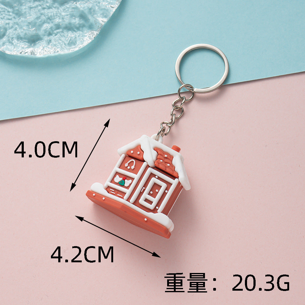 Wholesale Christmas keychain cute Christmas pendant Keychains