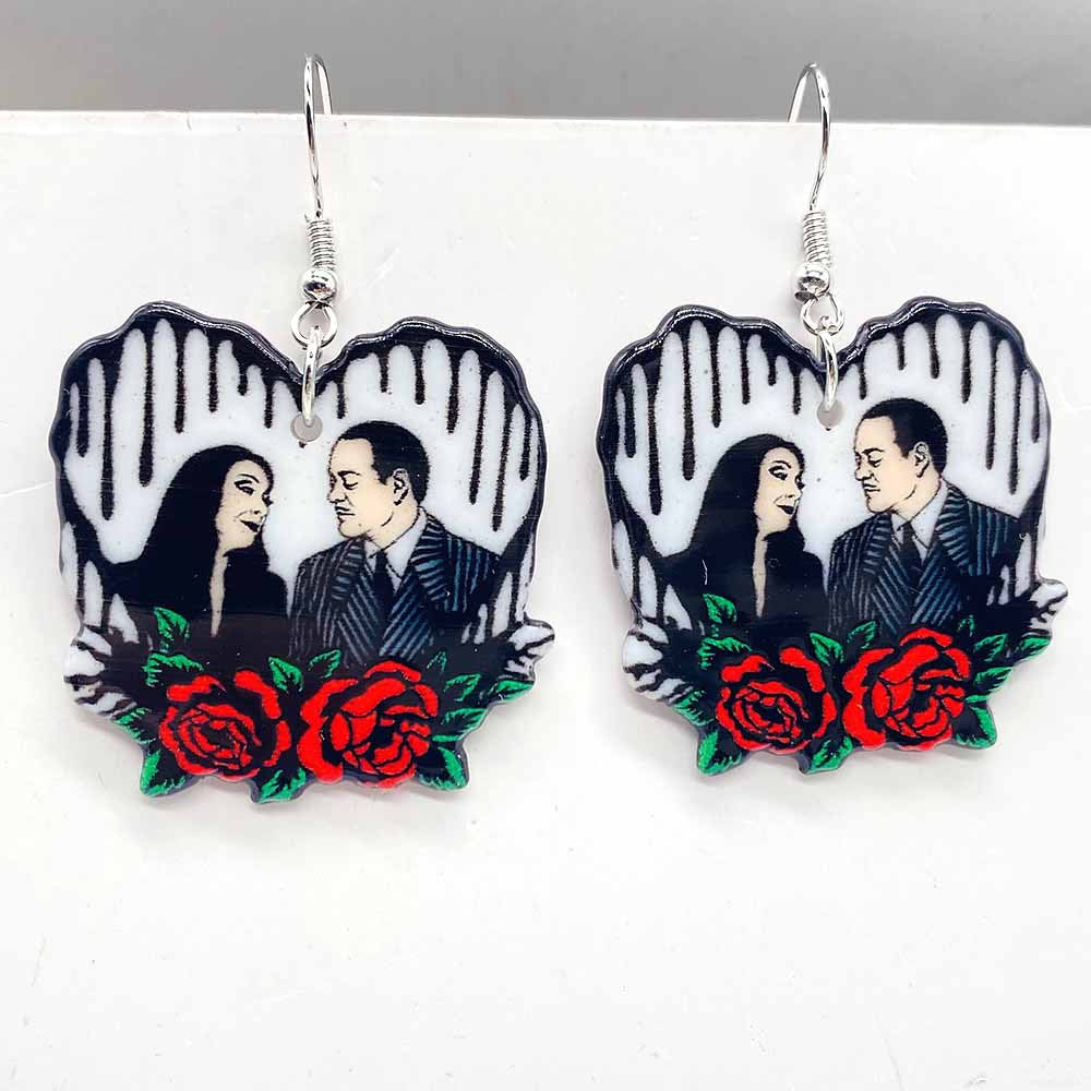 Wholesale Valentine's Day Halloween Acrylic Cartoon Anime Zombie Earrings ACC-ES-ChenY082
