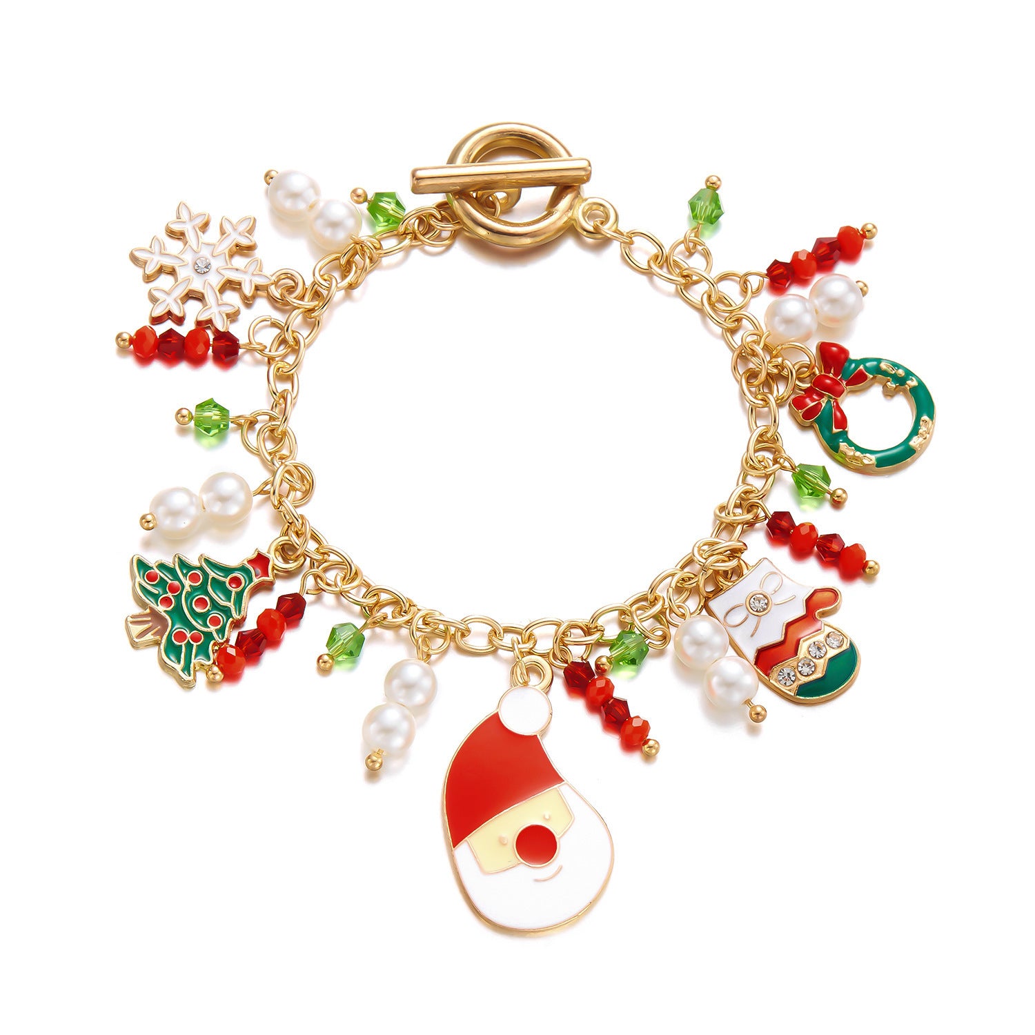Wholesale Cartoon  Elk Christmas Tree Bracelet