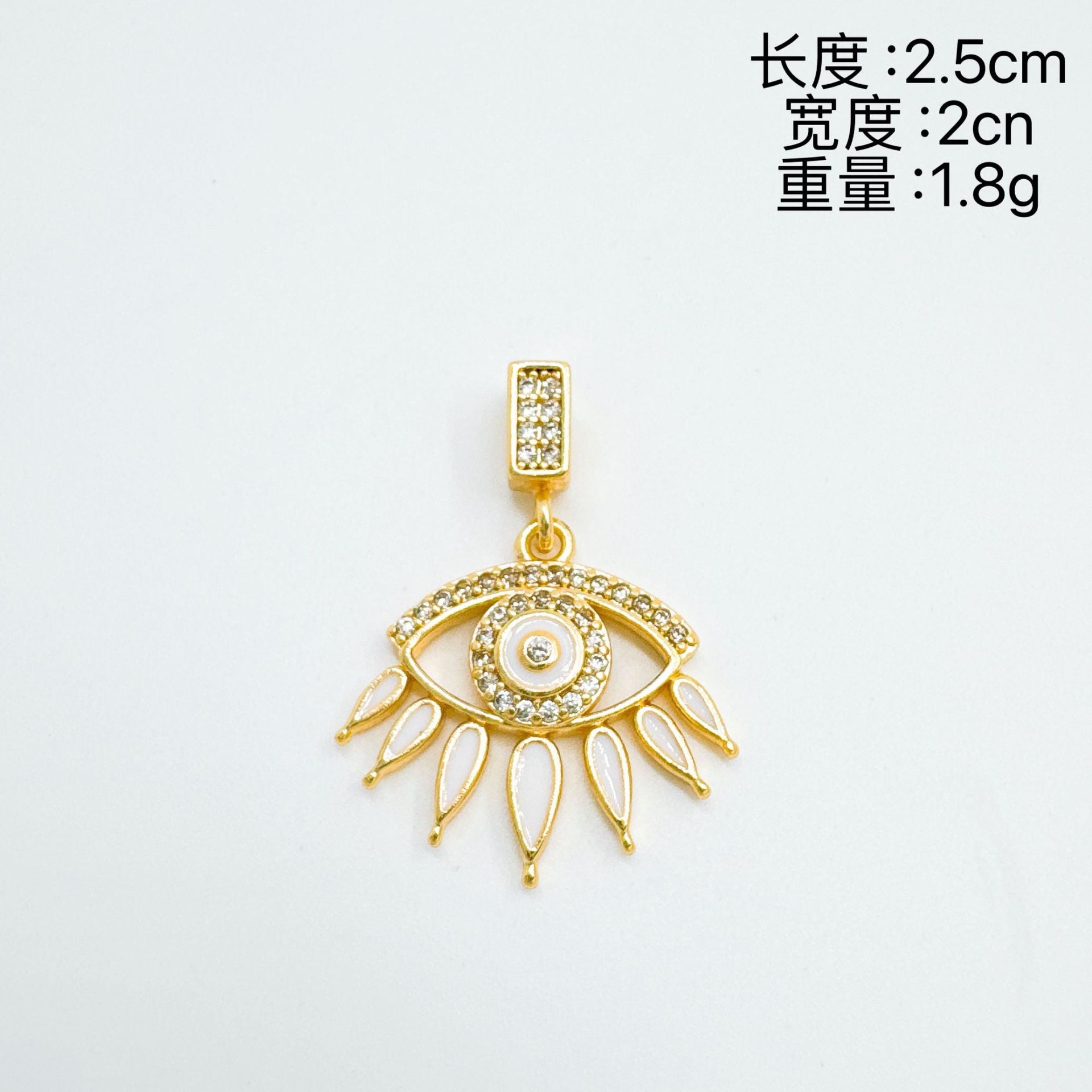 Wholesale Evil Eye Pendant Necklace,  Copper Electroplated,  Fashion Accessory for Women