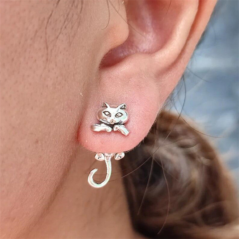 Wholesale  creative funny cat earrings  Fox earrings
