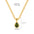 Wholesale Stainless Steel 18K Gold Color Zircon Necklace