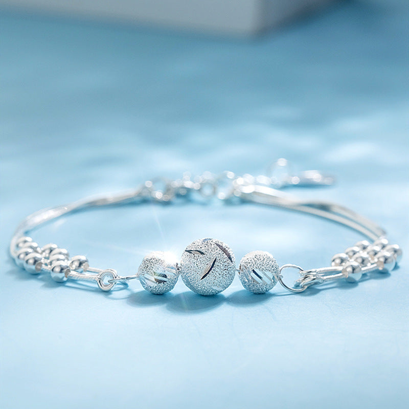 Wholesale 925 sterling silver beads light luxury  bracelet
