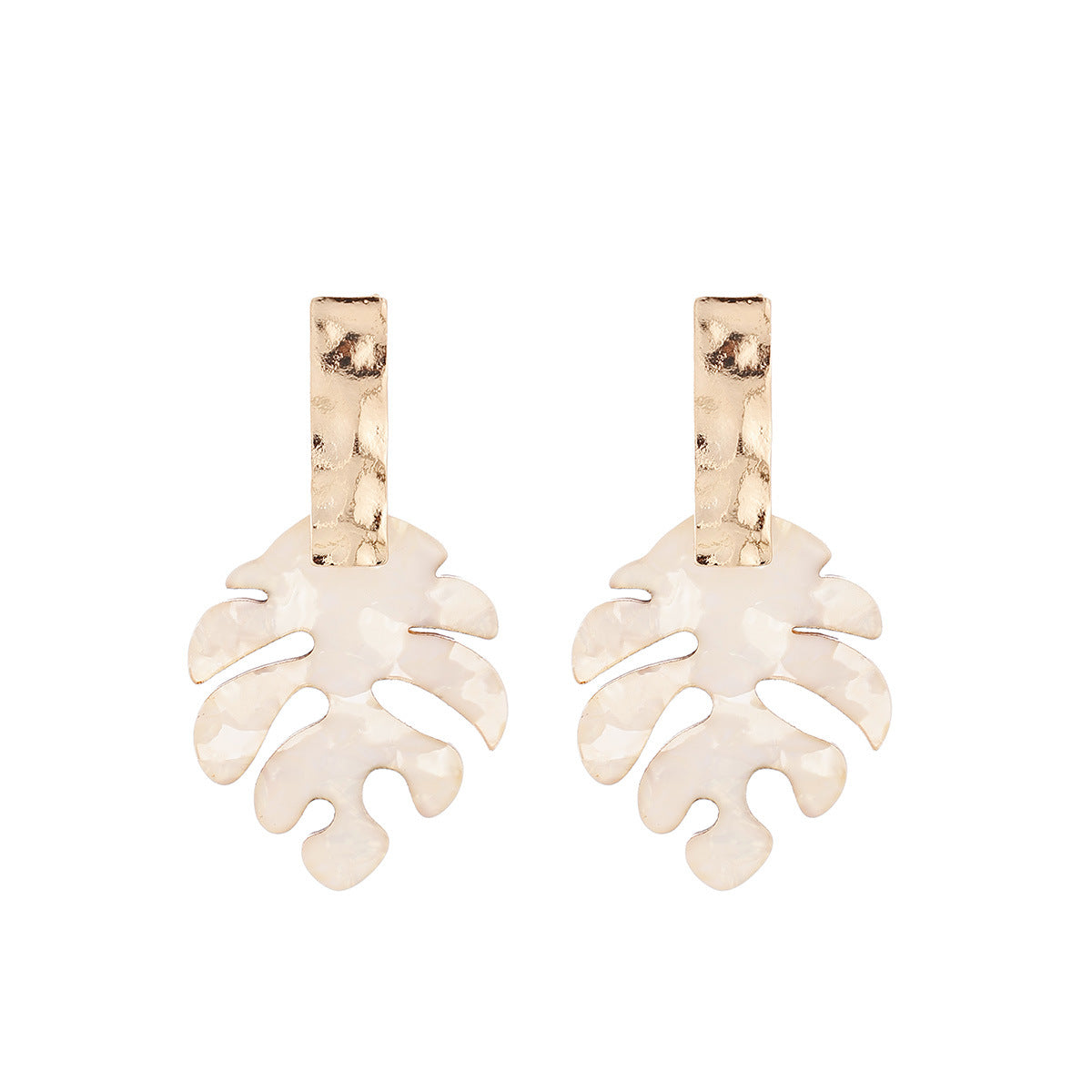 Wholesale Love &  Leaf Design Imitation Pearl Earrings Trendy Fashion Accessory for Party Wear