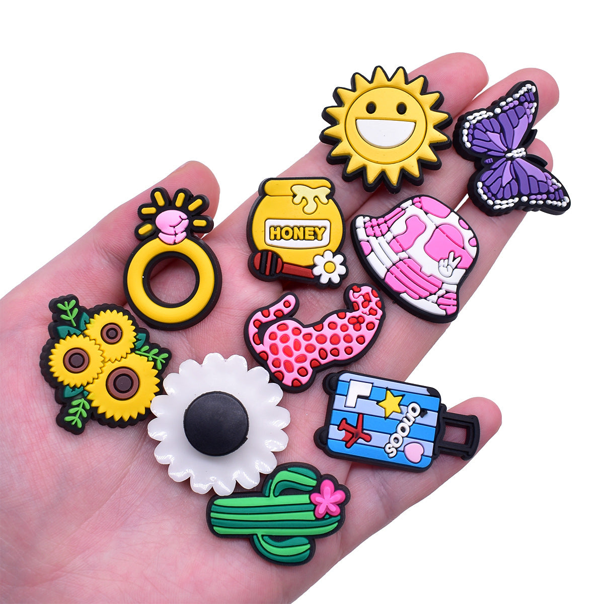 Wholesale 100pcs/set Random Color Shoes Accessories Shoes Charms