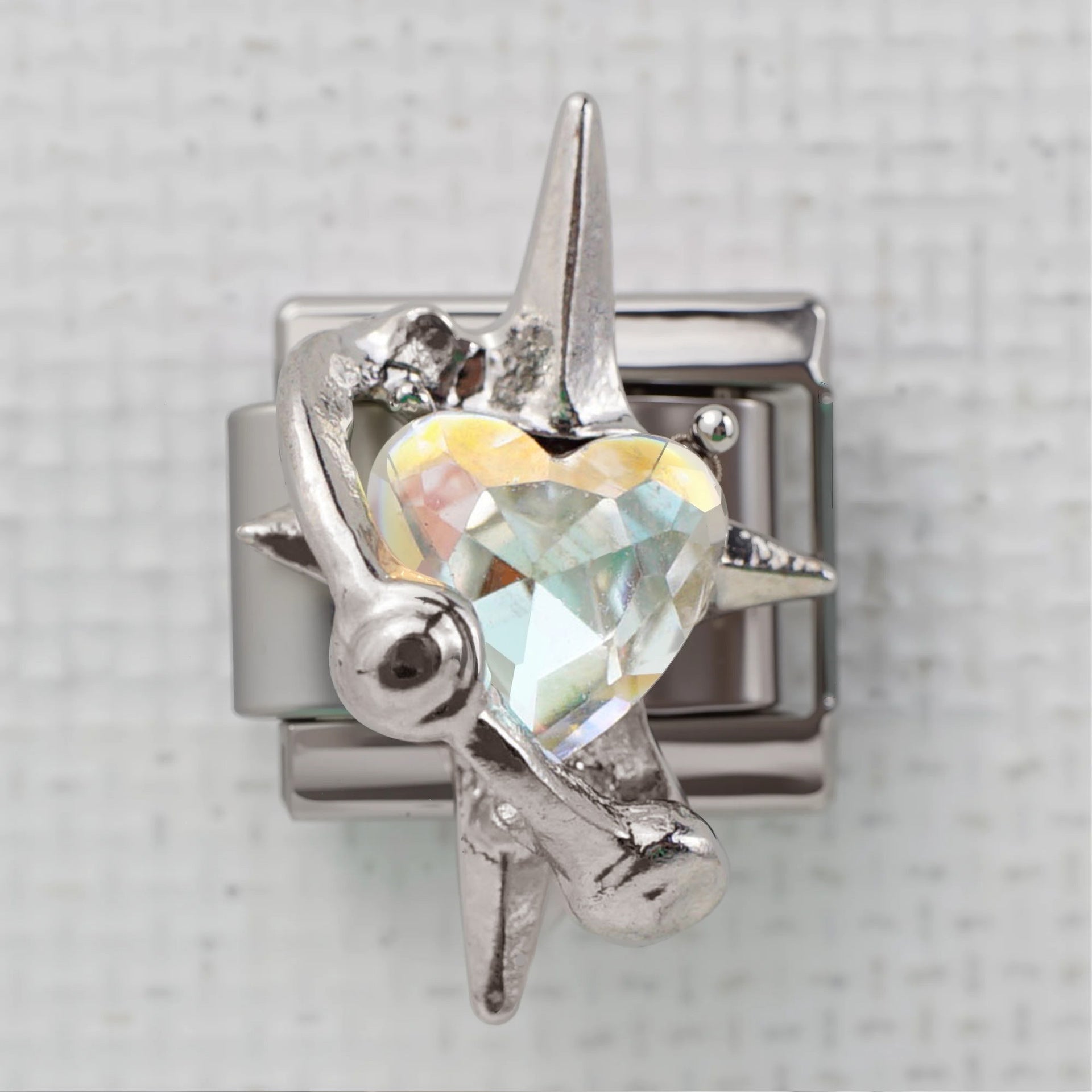 Wholesale 5pcs Italian Charm Bracelet 9mm DIY Splicing Perfume Bottle Bear Stainless Steel Composable Bracelet