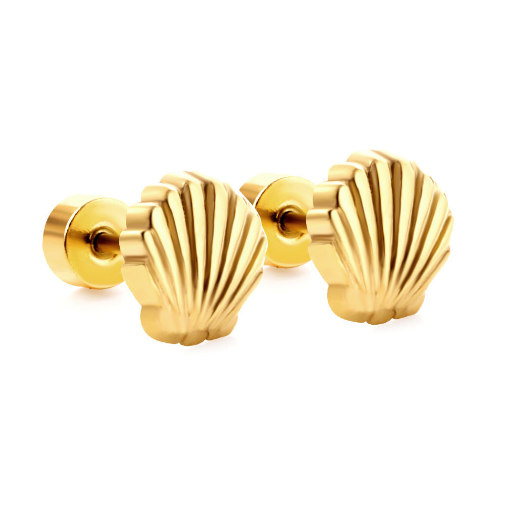 Wholesale  shell stud stainless steel  earrings