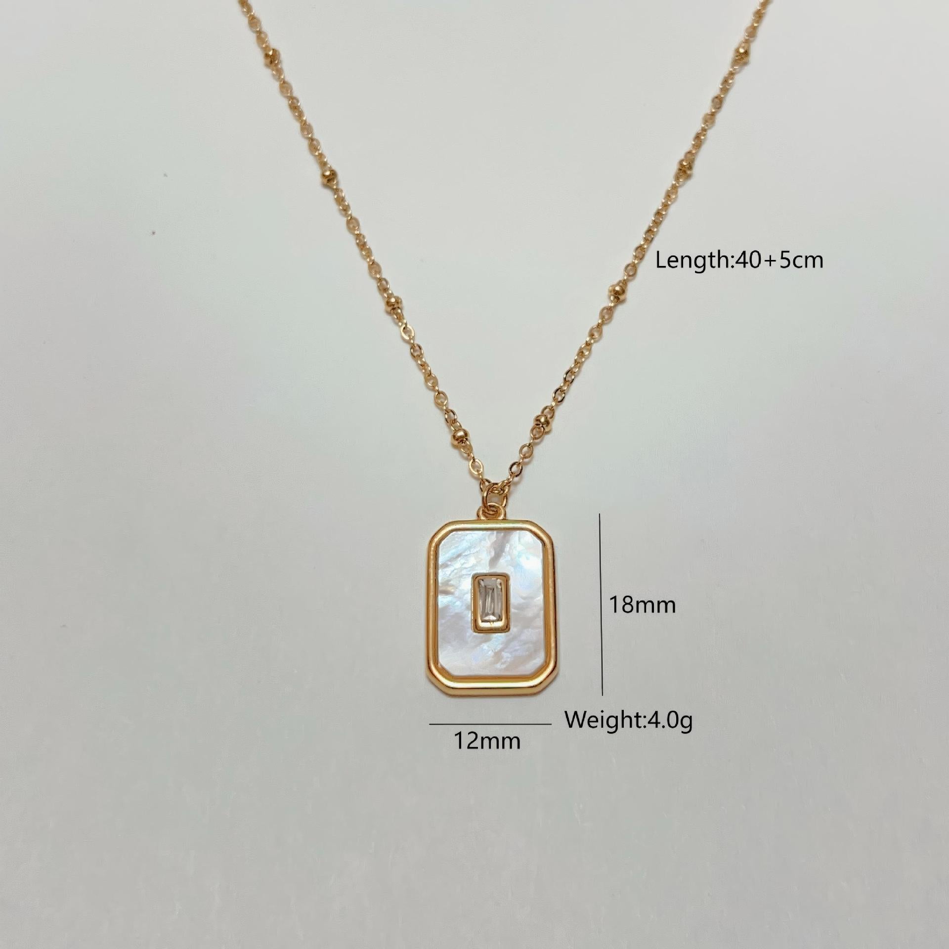 Wholesale Stainless steel white shell handmade chain