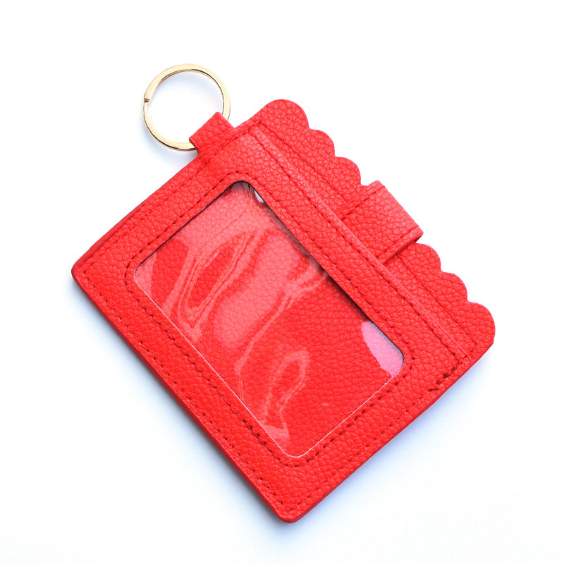 Wholesale Colorful PU Pickup Bag Keychain Wristlet Keychain ACC-KC-QiuXue014