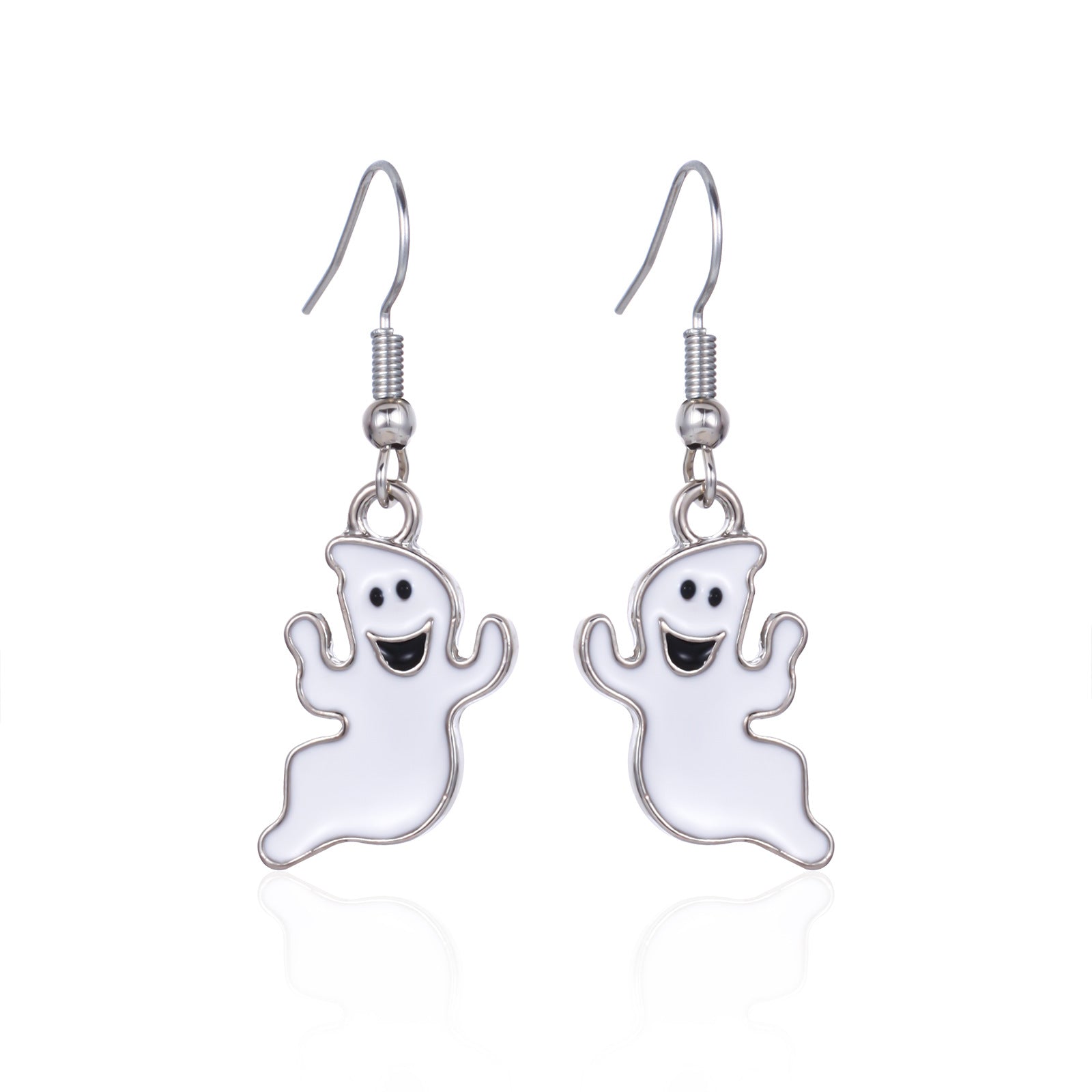 Wholesale Halloween Horror Skeleton Frame Ghost Pumpkin Spider Bat Earrings ACC-ES-BinLi009