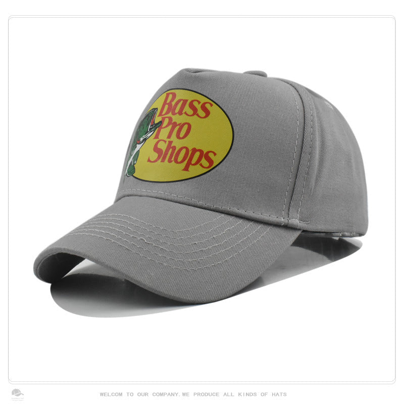 Wholesale Solid color printed outdoor fishing sun protection men' s baseball cap hat