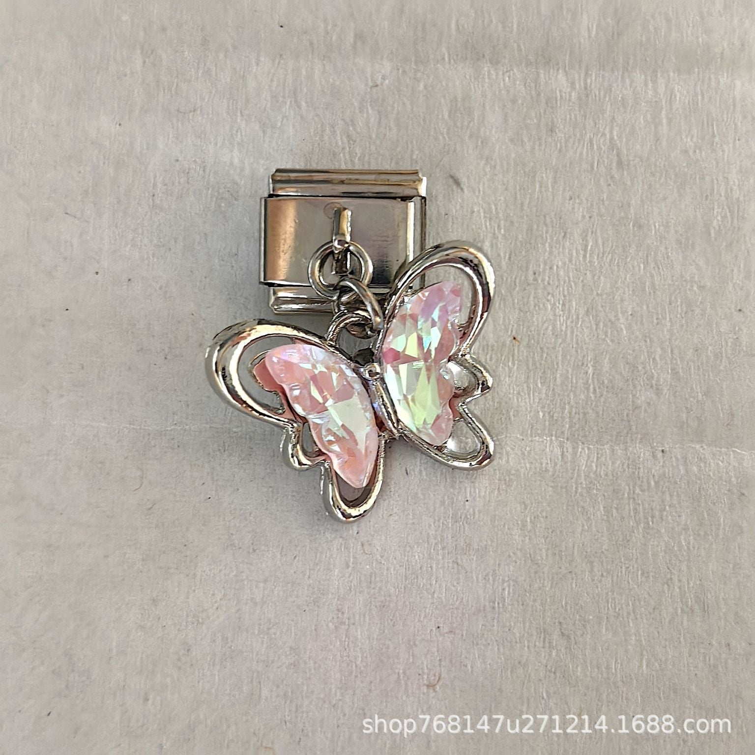 Wholesale Italian Charm Stainless Steel Bracelet Single Hook Pendant Jewelry Accessory Gift