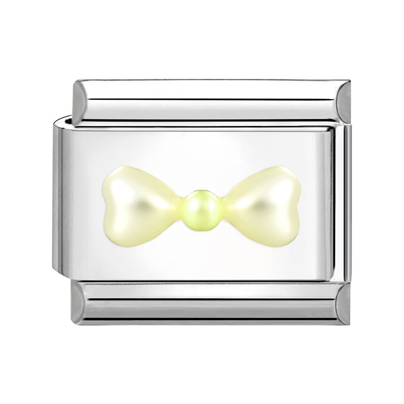 Wholesale Italian Charm Bracelet 9mm DIY Splicing Creative Pattern Stainless Steel Composable Bracelet