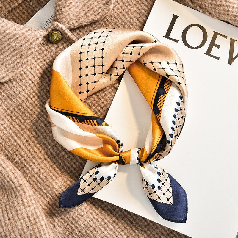 Wholesale  Silk f Women' s Autumn f f All-match Hair Band Fashion Small Square f