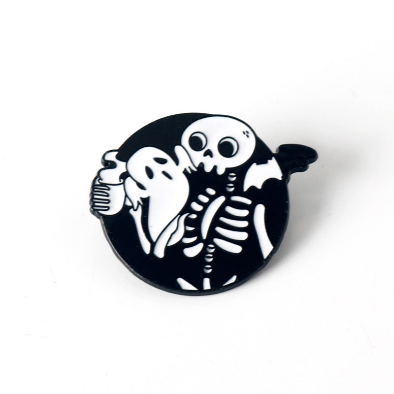 Wholesale Scream Cartoon Brooch Horror Skull Killer Brooch ACC-BCH-HX001