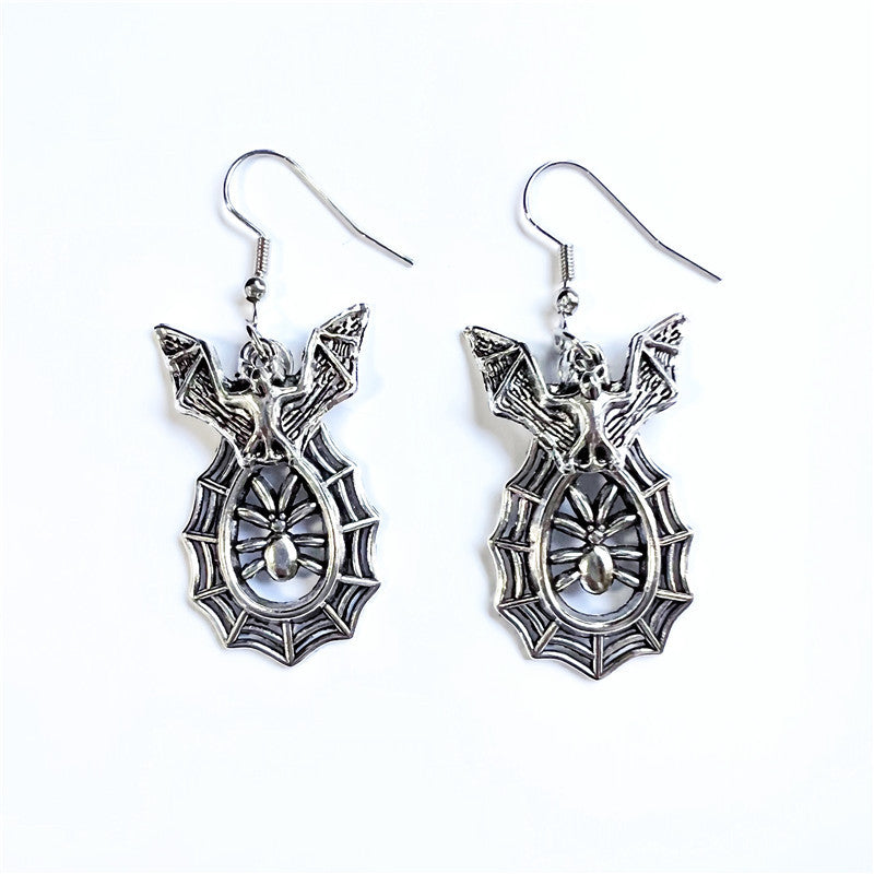 Wholesale Goth Theme Skull Bat Snake Spider Earrings ACC-ES-Juna001