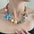 Wholesale Colorful Beaded Star Pendant Necklace