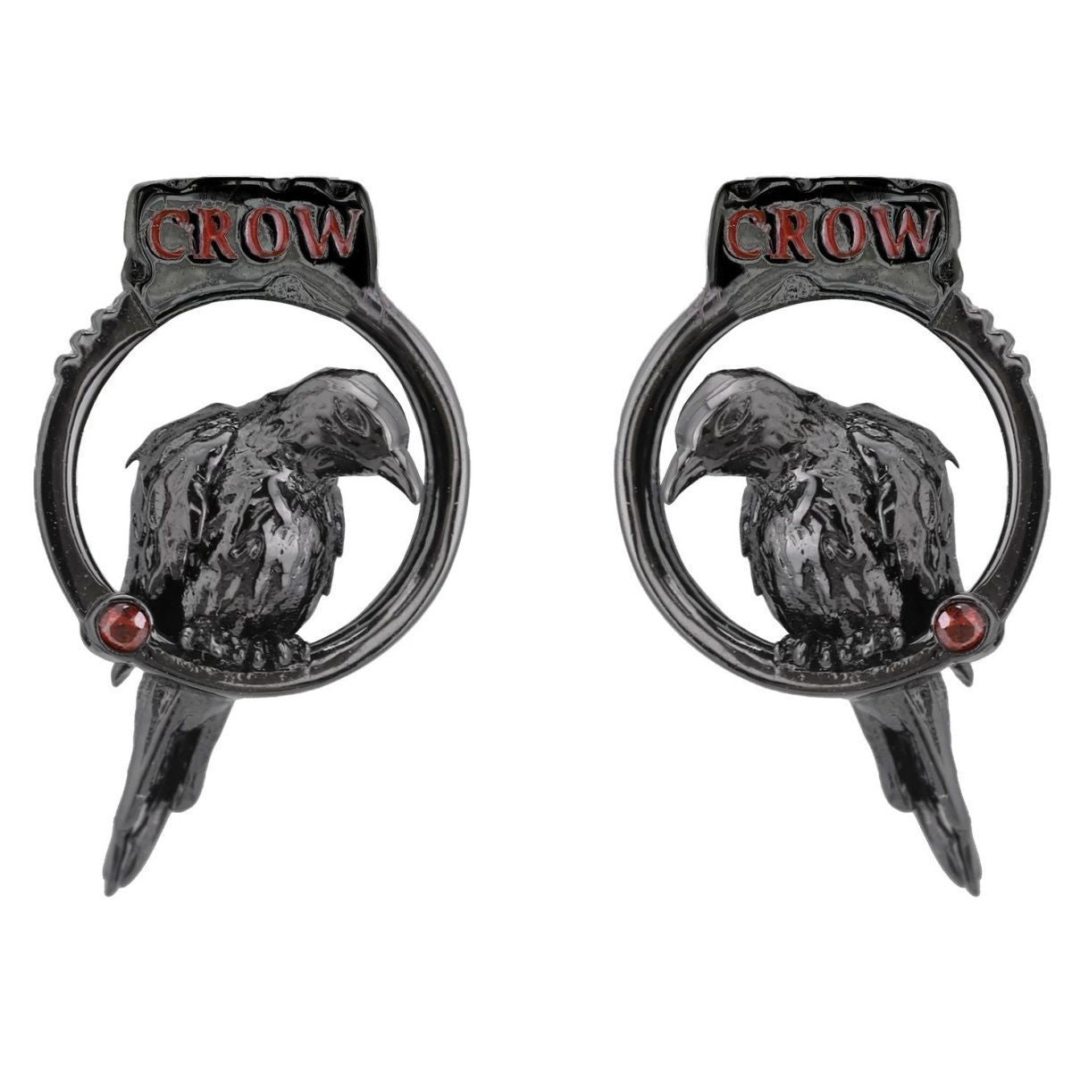 Wholesale Creative and Personalized Crow Handcuffs Diamond Earrings