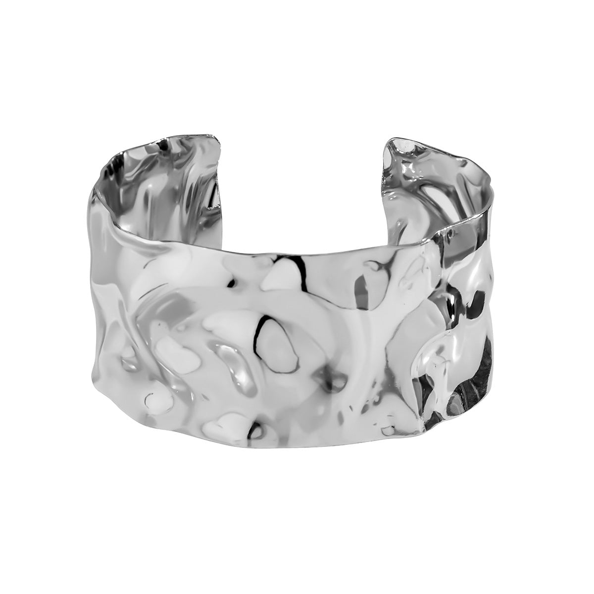 Wholesale Simple Design Retro Hollow Opening Metal Glossy Bracelet