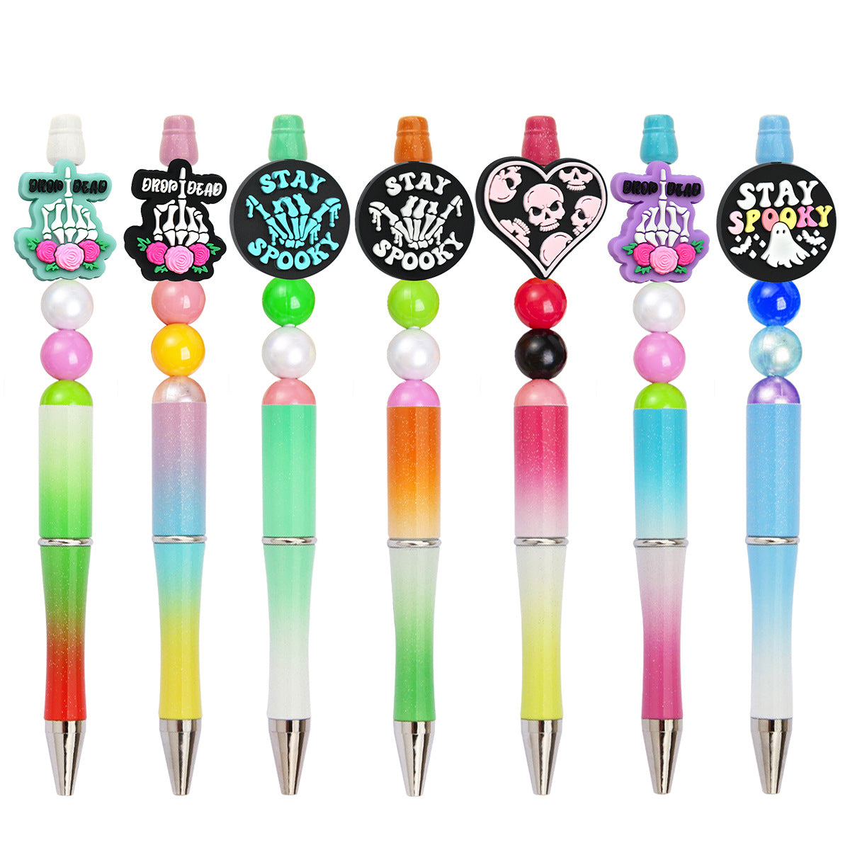 Wholesale Random 100pcs Halloween PVC Soft Focal Beads ACC-BDS-RYY005