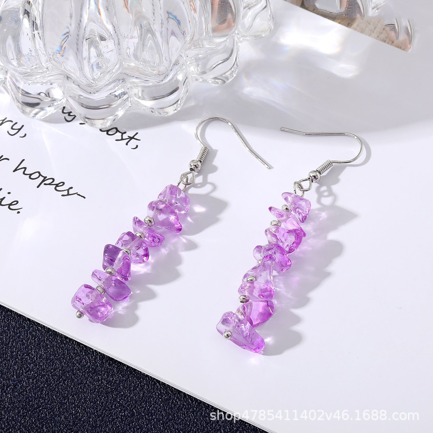 Wholesale Turquoise Tassel Earrings Long Colorful Design Sweet Girl Style Fashion Accessory