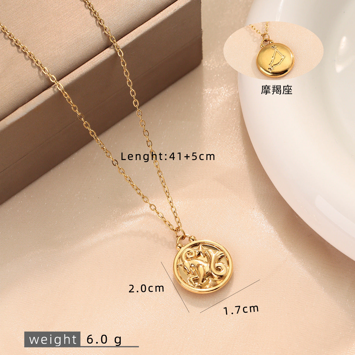 Wholesale Stainless Steel 18K Gold Plated Contion Necklace,  Fashion Jewelry Accessory for Gifts