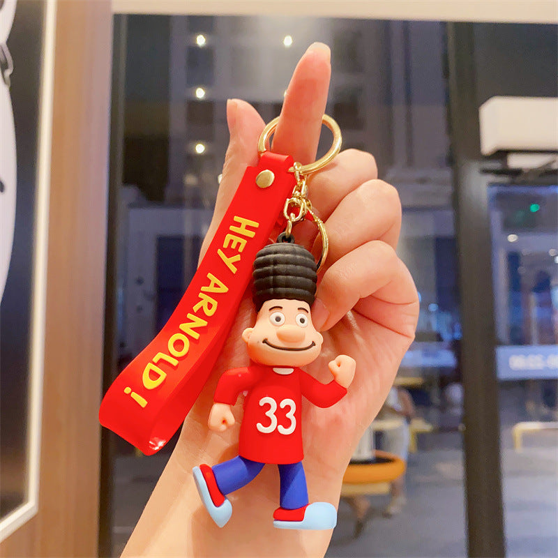 Wholesale cute cartoon silicone keychains