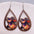 Wholesale Ghost Wooden Earrings Pumpkin Spider Skull Bat Water Drop Wooden Earrings