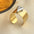 Wholesale Heart Shaped Stainless Steel Rings Gold Plated Silver  Ring