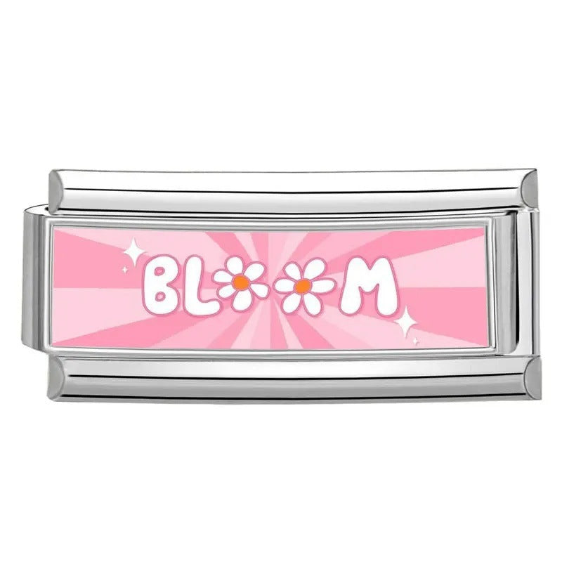 Wholesale Stainless Steel Elastic Couple Bracelet with UV Print,  Italian Design Fashion Accessory for Resale