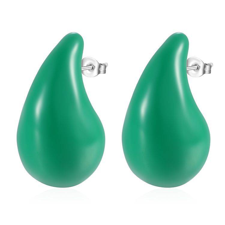 Wholesale  drop oil color stainless steel drop earrings