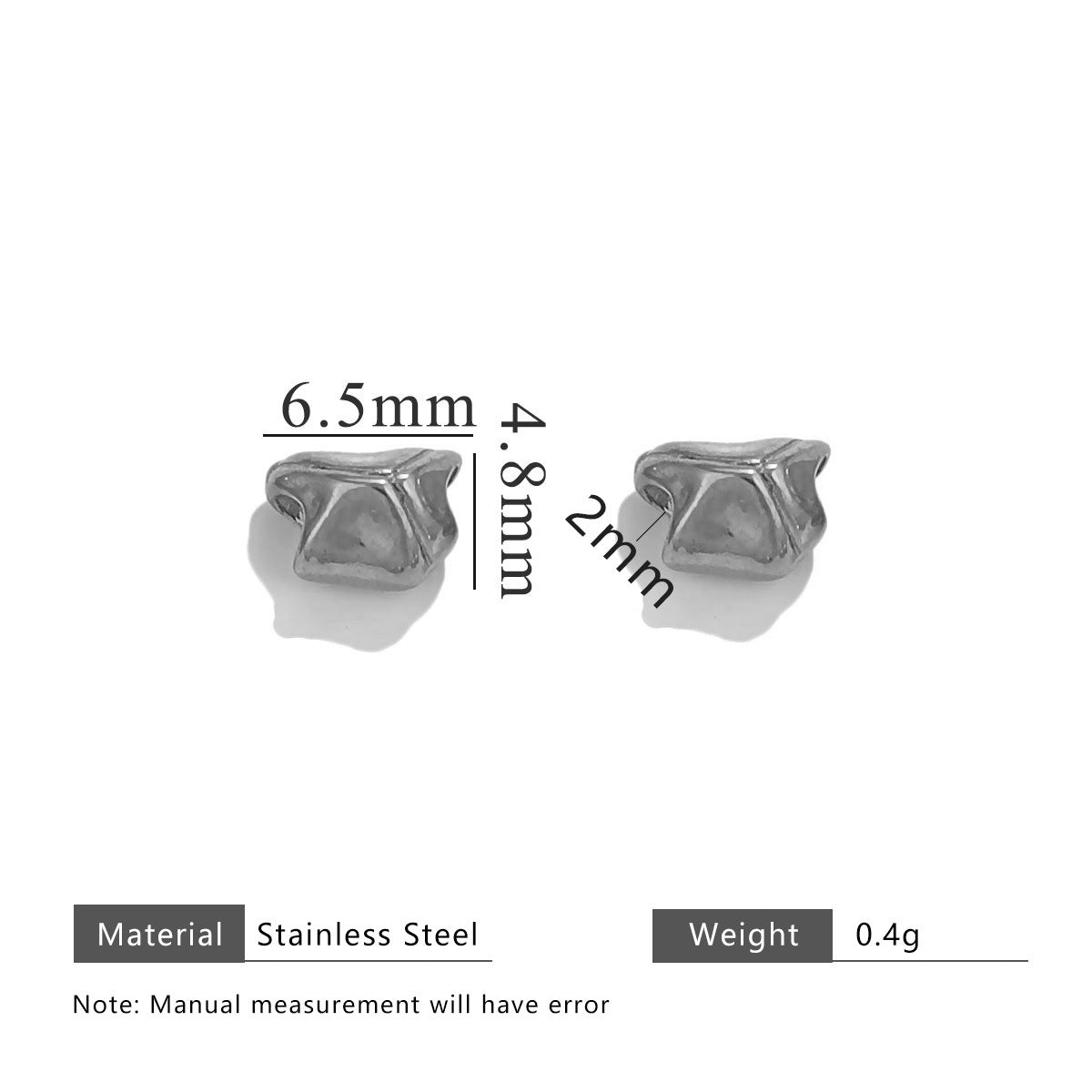 Wholesale 20pcs/pack stainless steel baroque wind beads