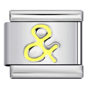 Wholesale Italian Charm Bracelet 9mm DIY Splicing Removable Number Symbol Element Stainless Steel Composable Bracelet