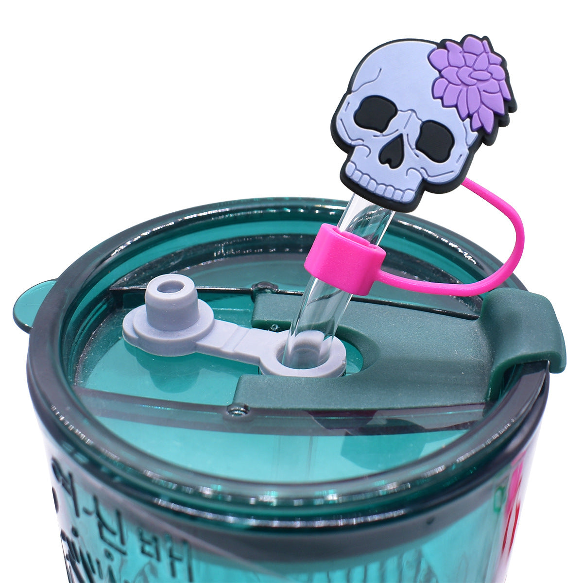 Wholesale Random 100pcs Straw Tube Cap Cartoon Halloween Series Straw Cover ACC-SCR-RYY053