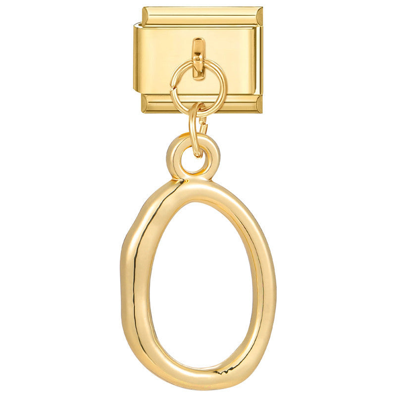 Wholesale Italian Charm Bracelet 9mm DIY Splicing Gold Pendant Titanium Steel Composable Bracelet