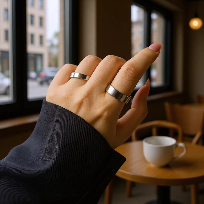 Wholesale Minimalist Stainless Steel Ring,  Fashion Accessory for Gift and Boutique Resale
