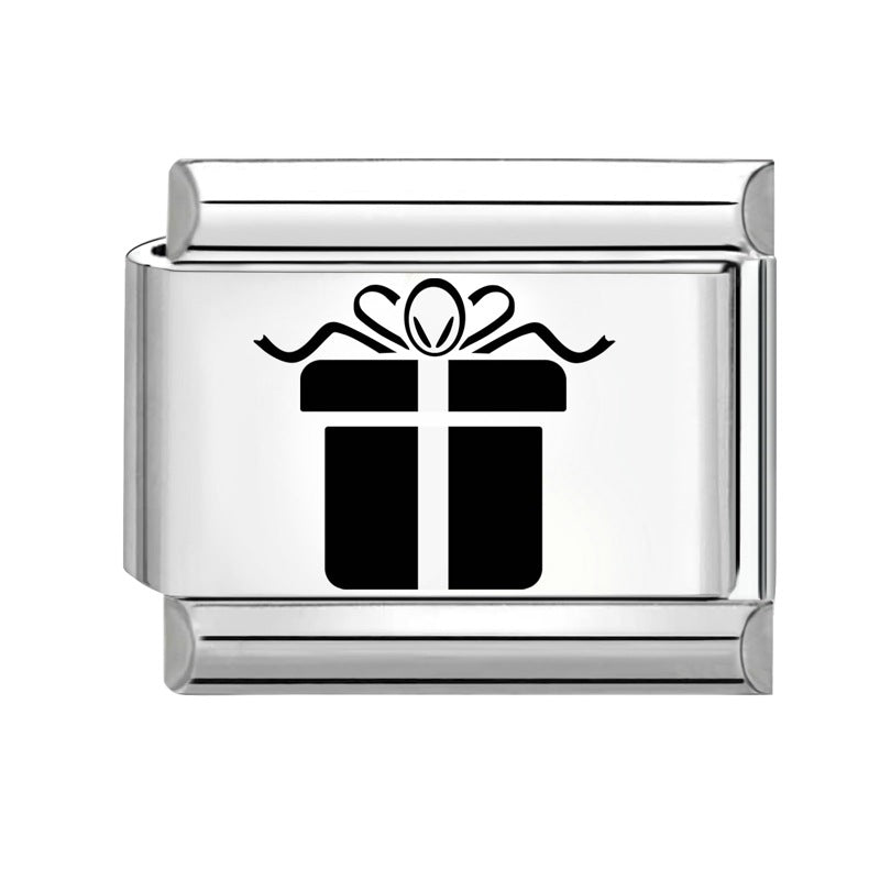 Wholesale Italian Charm Bracelet 9mm DIY Splicing Removable Christmas Cartoon Stainless Steel Composable Bracelet