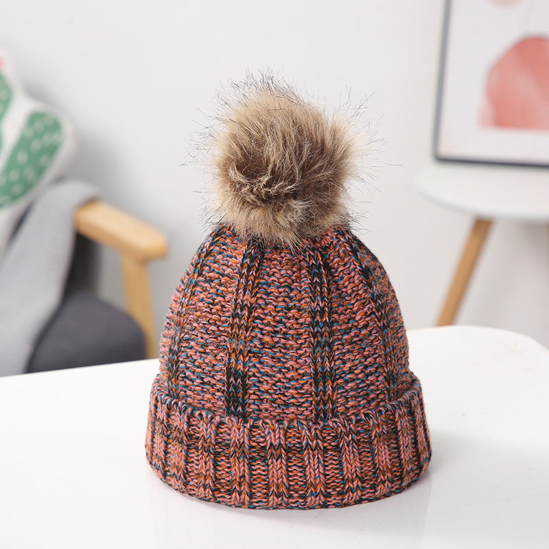 Wholesale Warm Pom Pom Knitted Hat ACC-HT-Suli005