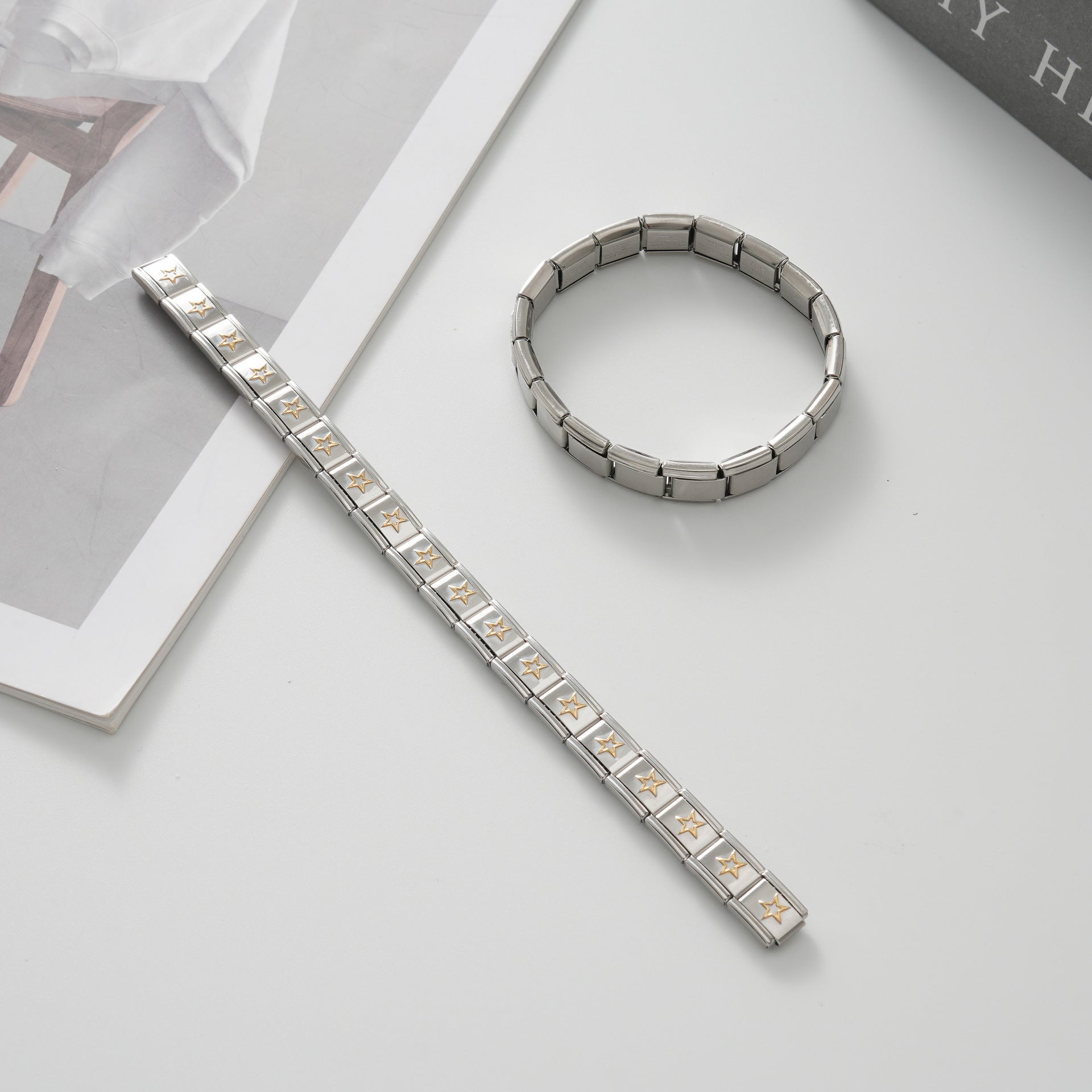 Wholesale Italian Charm Bracelet 9mm DIY Splicing Cute Creative Stainless Steel Composable Bracelet