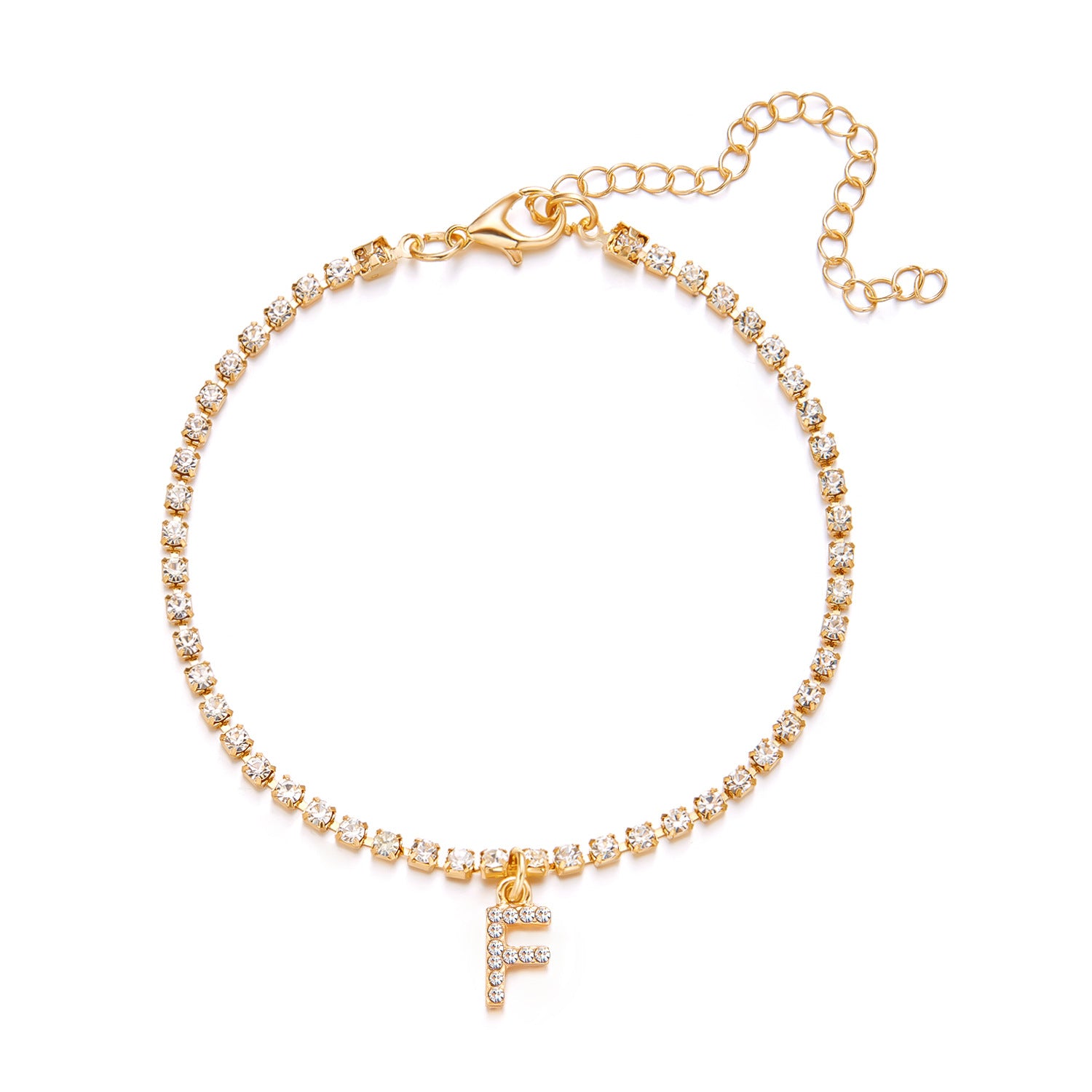 Wholesale 26-letter Anklet  Claw Chain H Beach Anklet
