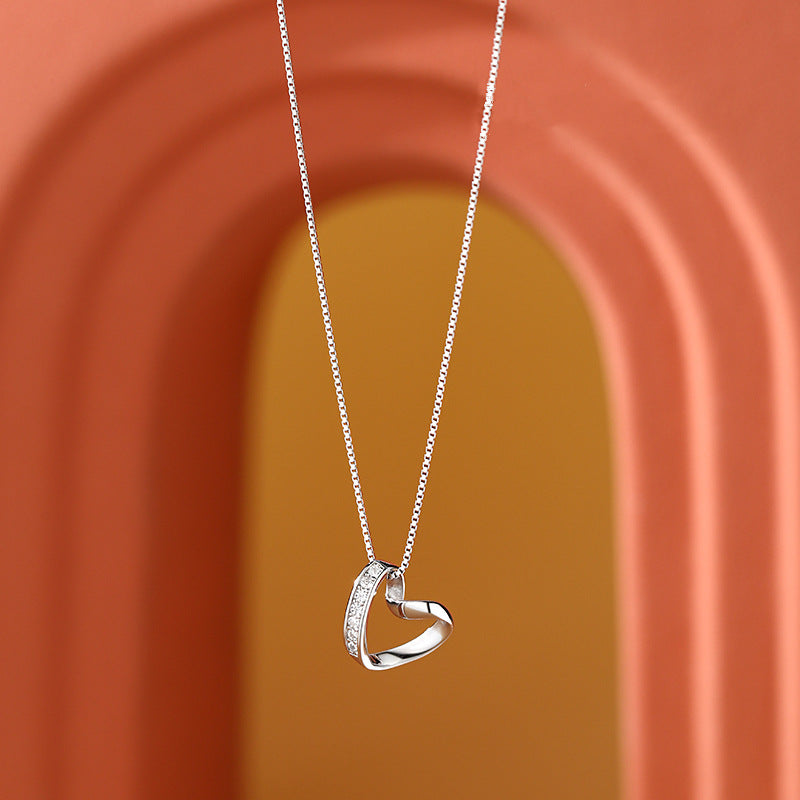 Wholesale  Geometric Love Diamond-encrusted Necklace