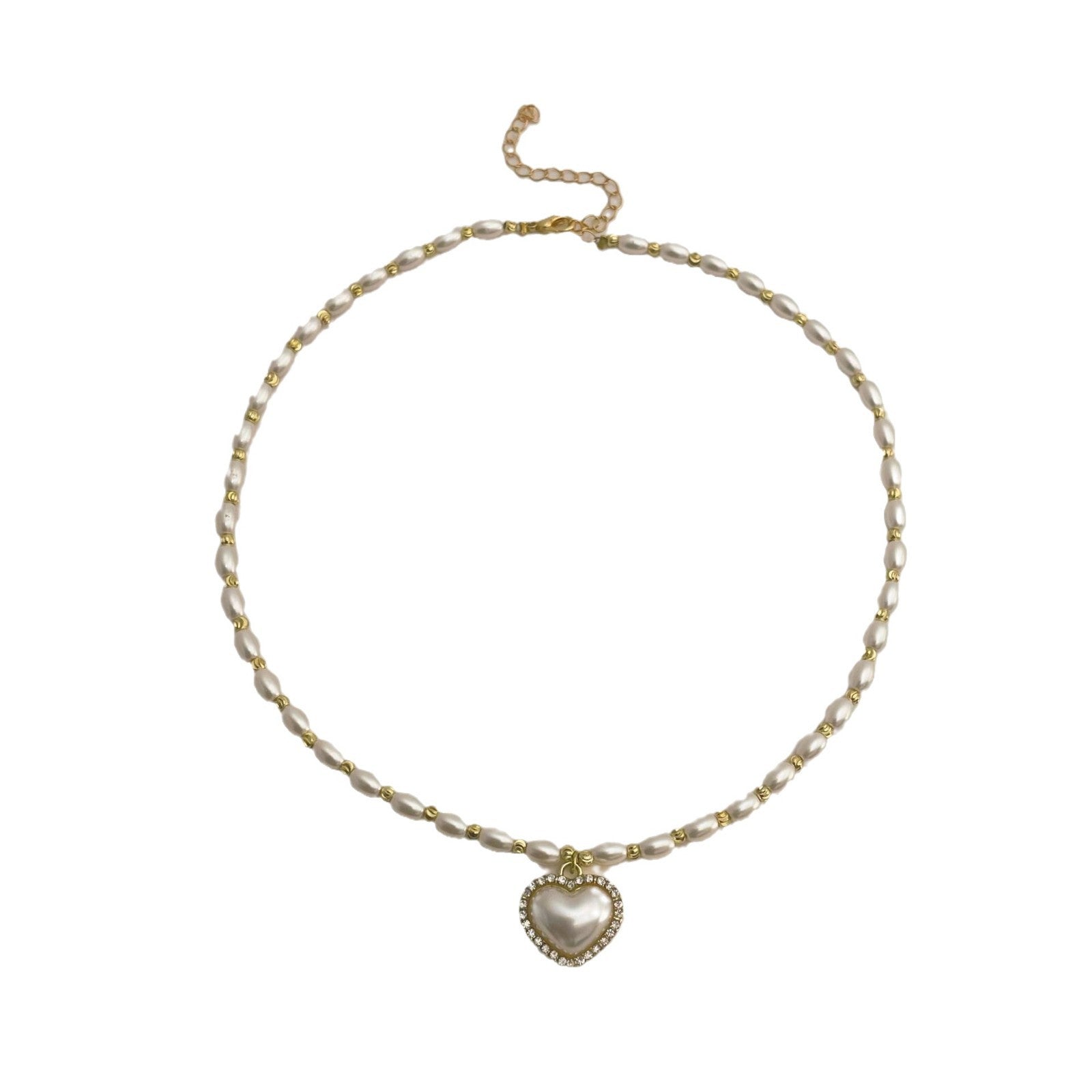 Wholesale  Rice Necklace Butterfly Love Pearl Necklace